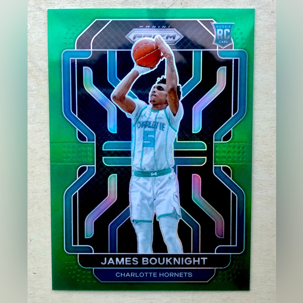 2021-22 Panini Prizm Green James Bouknight Rookie Card Charlotte Hornets #311